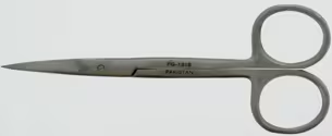 SSI-0038 - Cardinal Health™ Iris Scissors, Sharp/Sharp, Curved, 4.5IN, Premium Grade, Box of 50