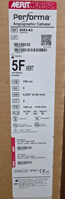 Medical 5583-A3, Performa® VERTEBRAL, Angiographic Catheter, Braided, 5FR VERT, 100 cm, 035" (0.89mm), Box of 05