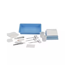 ACS-S-SAF2 - Cardinal Health™ 31 Piece Safety Laceration Tray with Webster Needle Holder, Smooth Jaw, Large Ring, 5IN, Box of 20