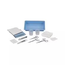 ACS-S-SAF1 - Cardinal Health™ 29 Piece Safety Laceration Tray with Webster Needle Holder, Smooth Jaw, Large Ring, 5IN, Box of 20