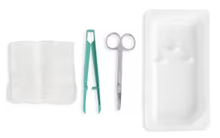 4650 - Cardinal Health™ Suture Removal Tray including Operating Scissors, Sharp/Blunt, Metal, 4.5IN and Forceps, Plastic, 4.75IN, Box of 50