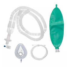ANACEX9604 - Cardinal Health™ 8 Piece Adult Standard Anesthesia Circuit Kit with Expandable Dual Limb Tubing, 96IN and Breathing Mask, Traditional, Size 5, Box of 25