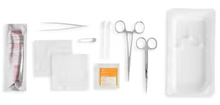 25008-040 - Cardinal Health™ All Purpose Tray including Iris Scissors, 4.5IN, Halstead Forceps, 5IN, and Thumb Forceps, 4.5IN, Box of 20