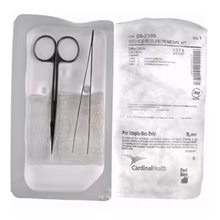 06-7100 - Cardinal Health™ Suture Removal Tray including Iris Scissors with Tip Protector, Straight, 4.5IN and Adson Forceps, Serrated, 4.75IN, Box of 50
