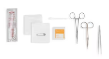 24008-040 - Cardinal Health™ All Purpose Tray including Operating Scissors, Wire 4.5IN, Forceps, Halstead, 5IN and Forceps, Adson Dressing, 4.75IN, Box of 20