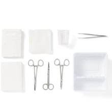 25004-20CA - Cardinal Health™ 13 Piece Laceration Tray with Alcohol, PVP-I Prep Pad and Baumgartner Needle Holder, Serrated Jaw, 5.5IN, for California Customers Only, Box of 20
