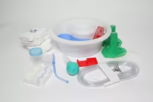 SSK6001 - Cardinal Health™ 44 Piece Major OR Double Basin Kit including Emesis Basin, 700CC, CSR Wrap, 54 x 72IN and Light Handle Cover, Flexible, Box of 3