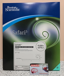 Boston Scientific H74939406XS1 SAFARI2™ 39406XS1 Pre-Shaped TAVI Guidewire Extra Small Curve, (0.035) / (0.889), 275 cm, Box of 05