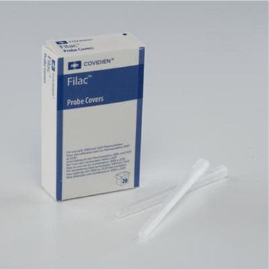 Covidien 502000 Thermometer Probe Cover Filac™ Disposable, Smooth, Rigid Plastic For Filac™ FasTemp™ and Filac™ 3000 Thermometer, 4 Packs of 500; Total 2000 Probe Covers.