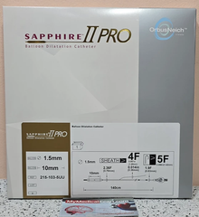 Abbott 215-103-5UU Sapphire™ II PRO, Balloon Dilatation Catheter 1.5 mm x 10 mm, Box of 01