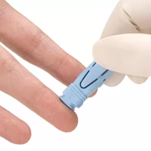 AT6200 - Cardinal Health™ Dual Flow Lancet, Blue, 200 Count, 18GA, 1.8MM, Box of 200