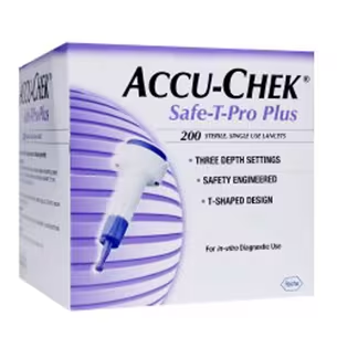 03448622001 - ROCHE HOLDING AG Accu-Chek® Safe-T-Pro Plus 200-ct Lancets, Box of 6, 1200-ct