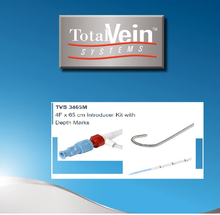 Total Vein® TVS3465M Introducer Kit with Depth Marks 4F x 65 cm; Introducer Kit Include: .035 Guidewire, Introducer Sheath and Dilator. Pack of 05 kits