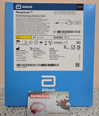 Abbott 401970 Response ™, Electrophisiology Extension Cable, Black, Bipolar and Quadripolar, 150cm. Box of 01