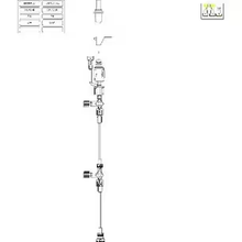 42584-09 - ICU MEDICAL INC PRESSURE MONITOR KIT 48IN 1XTRANSDUCER 3 WAY STOPCOCK FLUSH DEVICE, Box of 20