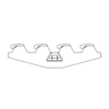 MX264P1 - ICU MEDICAL INC BRACKET LOGICAL FOR 4 TRANSDUCER MOUNTING PLATES, Box of 1