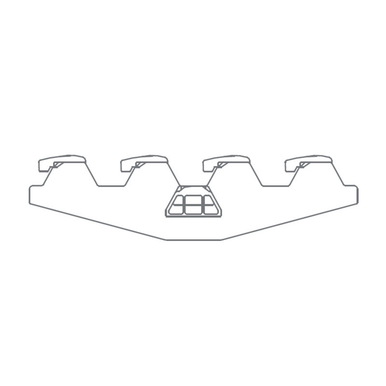 MX264P1 - ICU MEDICAL INC BRACKET LOGICAL FOR 4 TRANSDUCER MOUNTING PLATES, Box of 1