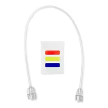 90701062 - MEDLINE INDUSTRIES LP Namic® Adult Pressure Monitoring Tubing with Fixed Male to Female Luer Lock, 6" L, Box of 25