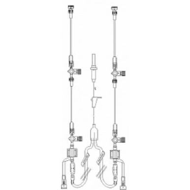46063-34 - ICU MEDICAL INC BIFURCATED TRANSPAC 4 WITH 03ML FLUSH D, Box of 10