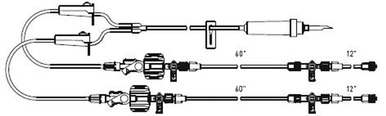 MX9513T - ICU MEDICAL INC PRESSURE MONITOR KIT TRANSTAR 12IN TRIFURCATED, Box of 10