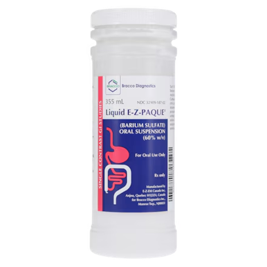 705693 - Bracco Diagnostics - E-Z-Paque Oral Suspension 60% Strawberry Bottle 355mL 12/Package