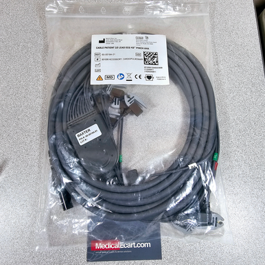 Patient Cable for Quinton Q-Stress or Burdick HeartStride, AHA 43", pinch connection #60-00184-01