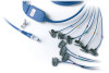 Patient Cable for Quinton Q-Stress or Burdick HeartStride, AHA 43", pinch connection #60-00184-01