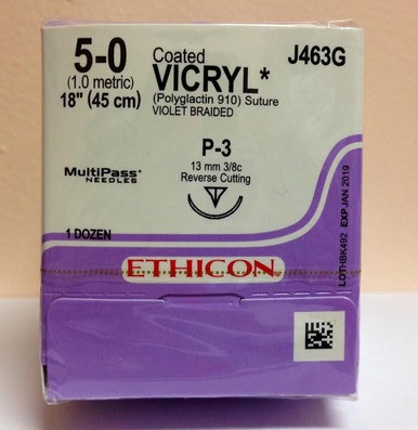 Ethicon J463G COATED VICRYL® (polyglactin 910) Suture