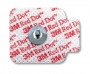 3M RED DOT Repositionable ECG Monitoring Electrode, 1.56" x 1¼", 5/bag, 200 bag/case. MFID: 2660-5