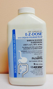 EZ-EM P650PPS E-Z-DOSE Kit For Double Contrast Colon Examination, Case of 6