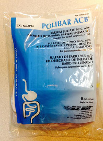 EZ-EM AP14 Polibar ACB Barium In Snap-Cap Enema Bag (14oz), Case of 24