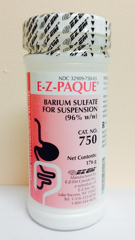 Liquid E Z Paque High Density Barium Sulfate 96 Unit Dose Oral