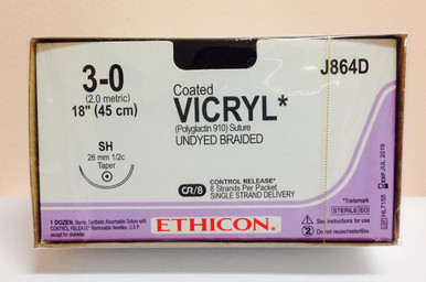 Ethicon J864D COATED VICRYL® (polyglactin 910) Suture