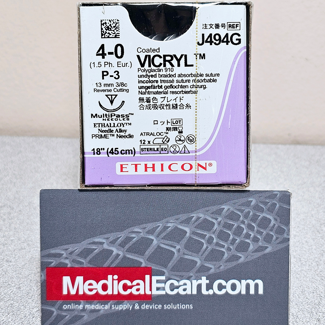 Ethicon J494G COATED VICRYL® (polyglactin 910) Suture