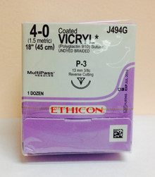 Ethicon J494G COATED VICRYL® (polyglactin 910) Suture