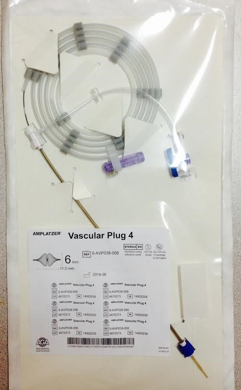 9-AVP038-006 AMPLATZER Vascular, Plug 4