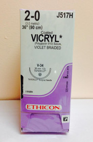 Ethicon J517H COATED VICRYL® (polyglactin 910) Suture