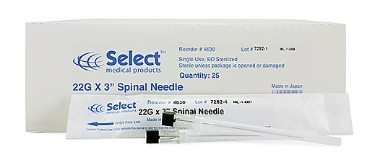 4630 Quinke-Style Spinal Needles 22G X 3, Box of 25 - MedicalEcart