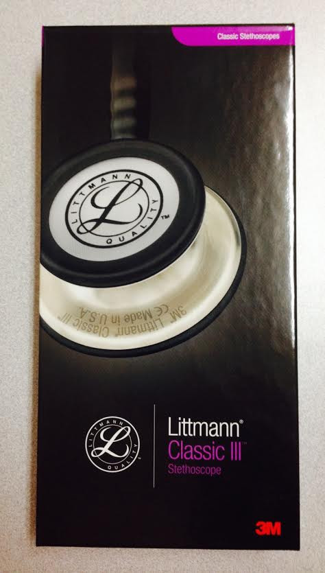 3M Littmann Classic III Stethoscope, Black Tube, 27