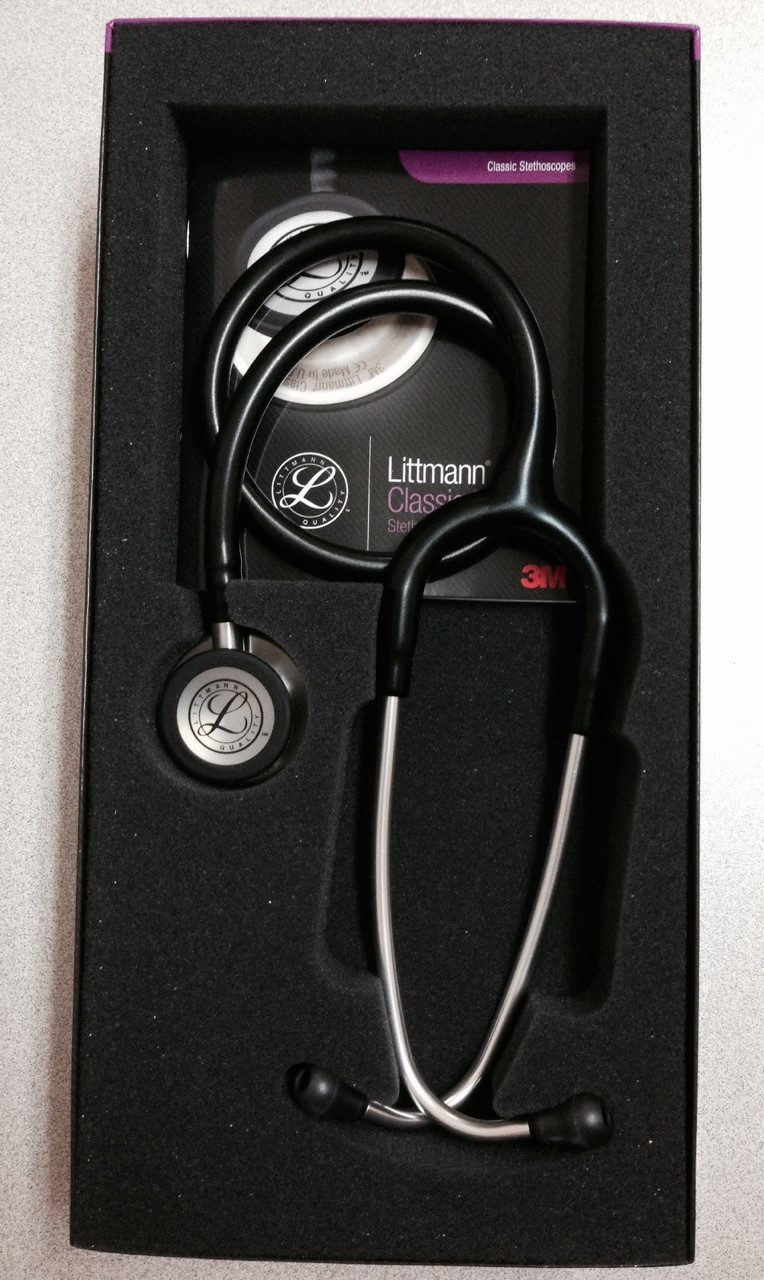 3M Littmann Classic III Stethoscope, Black Tube, 27