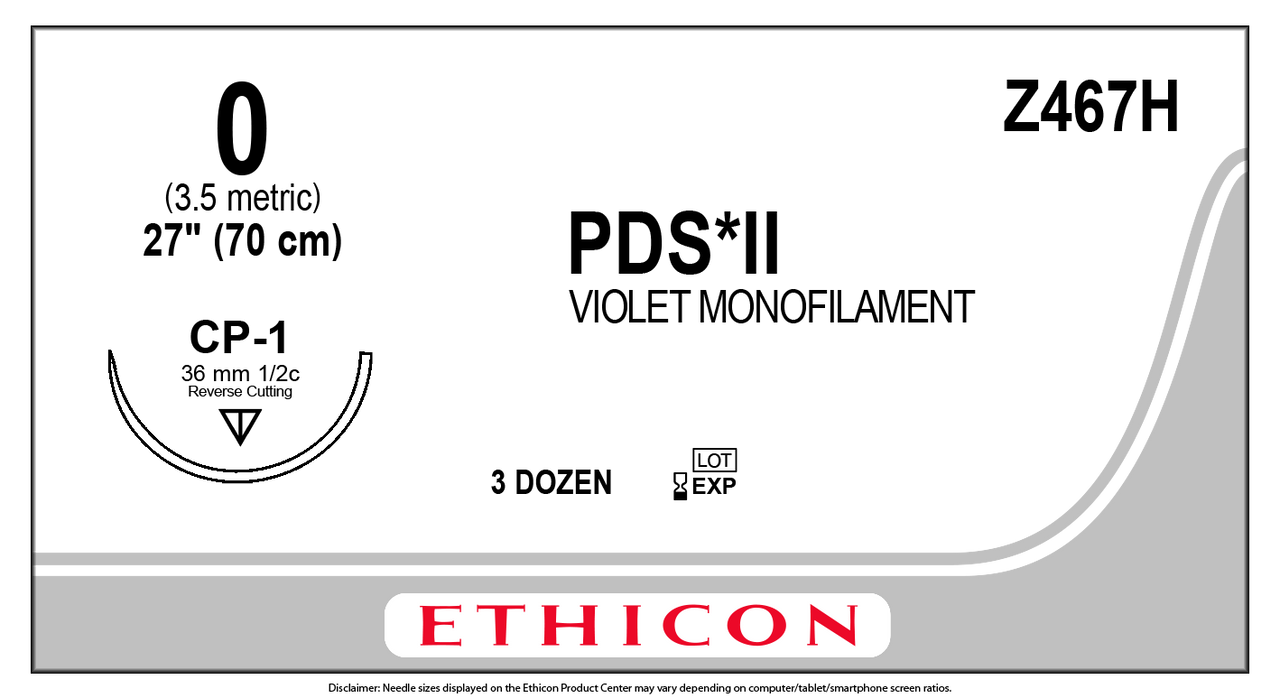 Peritoneal Surgery   医学書 Ethicon Z467H PDS® II (polydioxanone) Suture