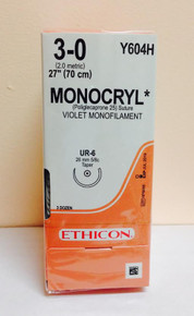 Ethicon Y604H MONOCRYL® (poliglecaprone 25) Suture