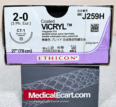Ethicon J259H COATED VICRYL® (polyglactin 910) Suture