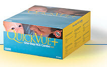 00179 QuickVue One-Step hCG-Combo Pregnancy Testing Kit. Box of 90