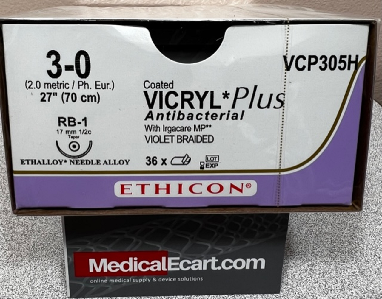 Ethicon VCP305H COATED VICRYL® Plus Antibacterial (polyglactin 910