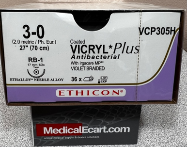 Ethicon VCP305H Coated VICRYL Plus Suture