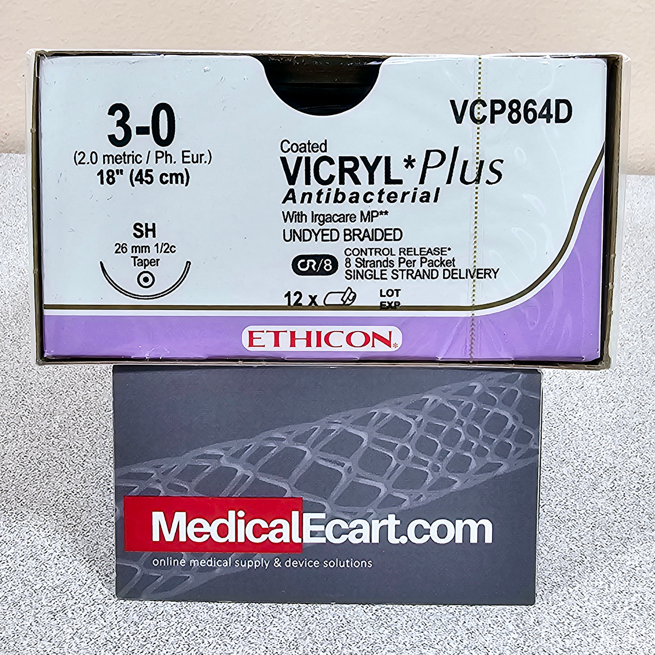 口コミ・レビュー評価が高いおすすめ人気商品の通販 Ethicon VCP864D COATED VICRYL® Plus Antibacterial その他