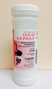 L196 E-Z-Paque Contrast Media Barium Sulfate 60% Oral Administration Liquid For Suspension Jug Fruit 335 mL