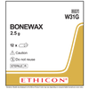 Ethicon W31G Bone Wax 2.5gm Bone Wax, Box of 12