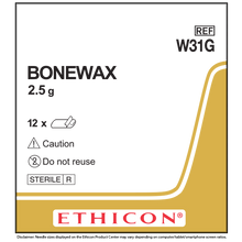 Ethicon W31G Bone Wax 2.5gm Bone Wax, Box of 12